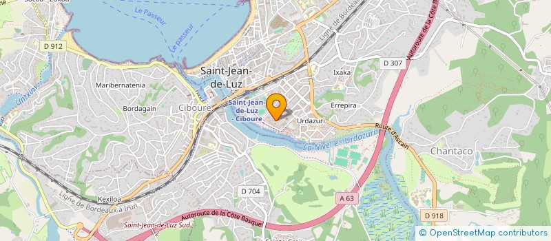 localisation de l'entreprise MADAME ELODIE ARPIN  SAINT-JEAN-DE-LUZ