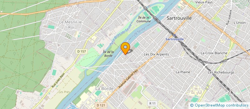 localisation de l'entreprise MADAME ELODIE ARSHAK  SARTROUVILLE