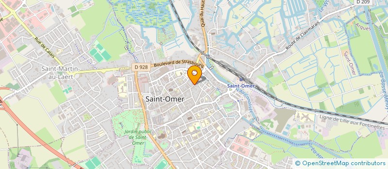 localisation de l'entreprise MADAME ELODIE ASTRID MARIE PEEREN  SAINT-OMER