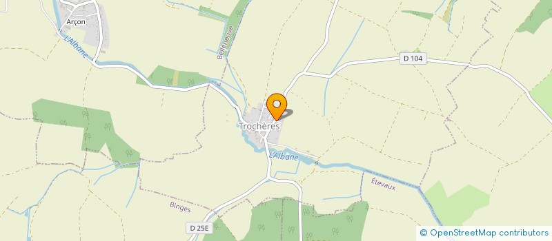 localisation de l'entreprise MADAME ELODIE AUBOIS  TROCHERES