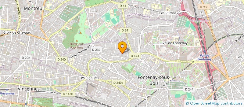 localisation de l'entreprise MADAME ELODIE AUDONNET à FONTENAY-SOUS-BOIS