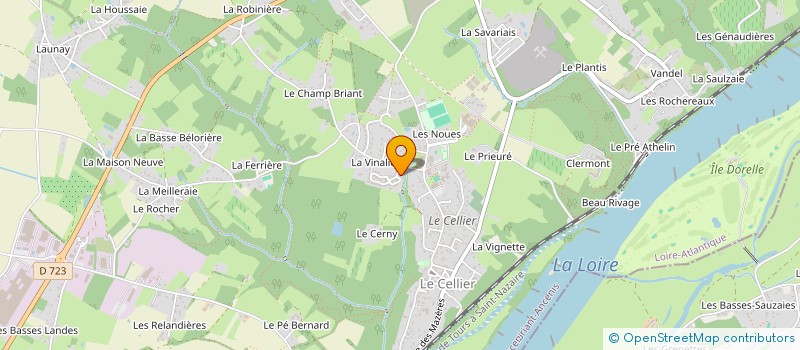 localisation de l'entreprise MADAME ELODIE AUDRAIN à LE CELLIER