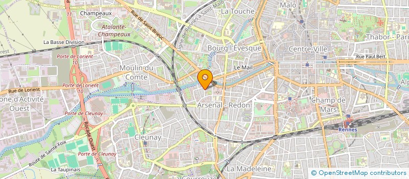 localisation de l'entreprise MADAME ELODIE AUFFRET  RENNES