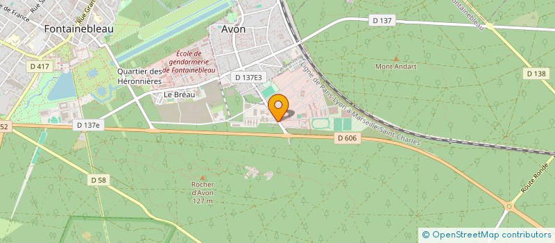 localisation de l'entreprise MADAME ELODIE AYASSA  FONTAINEBLEAU