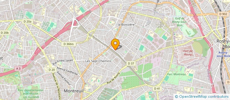 localisation de l'entreprise MADAME ELODIE BABEU à MONTREUIL