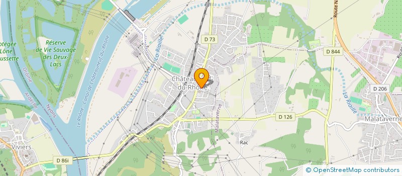 localisation de l'entreprise MADAME ELODIE BAGOT  CHATEAUNEUF-DU-RHONE