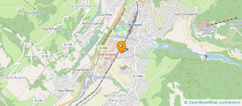 localisation de l'entreprise MADAME ELODIE BAGUET à BRIANCON