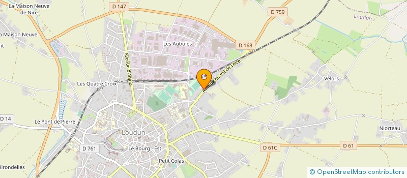 localisation de l'entreprise MADAME ELODIE BAILLERGEANT  LOUDUN