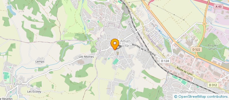 localisation de l'entreprise MADAME ELODIE BAILLY  SAINT-ALBAN-DE-ROCHE