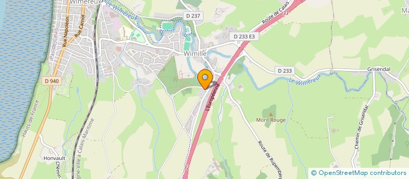 localisation de l'entreprise MADAME ELODIE BALY  WIMILLE