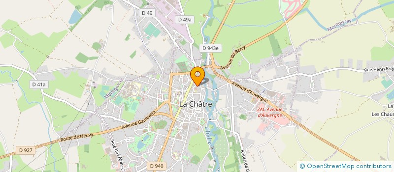 localisation de l'entreprise MADAME ELODIE BARBAT à LA CHATRE