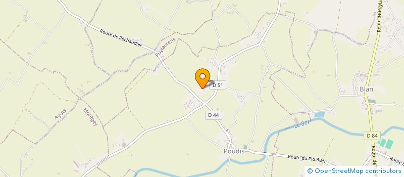 localisation de l'entreprise MADAME ELODIE BARDOU à PUYLAURENS