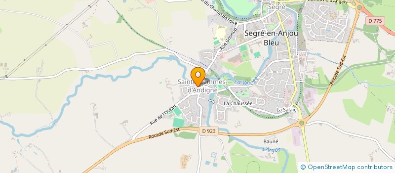 localisation de l'entreprise MADAME ELODIE BAREL  SEGRE-EN-ANJOU BLEU