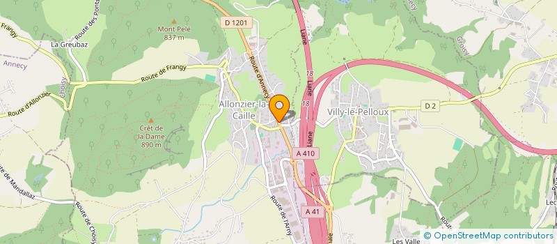 localisation de l'entreprise MADAME ELODIE BARREZ  ALLONZIER-LA-CAILLE