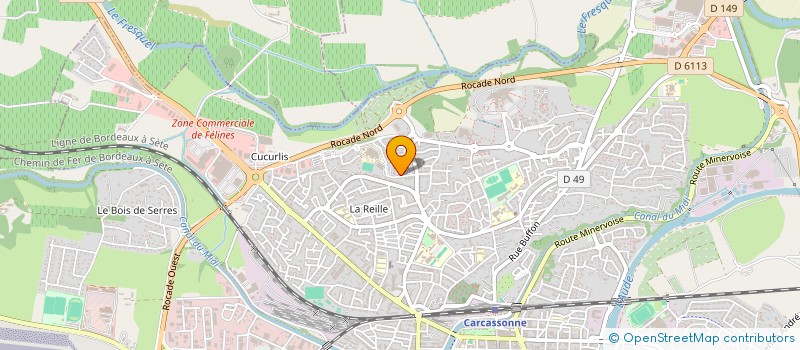 localisation de l'entreprise MADAME ELODIE BASSOS  CARCASSONNE