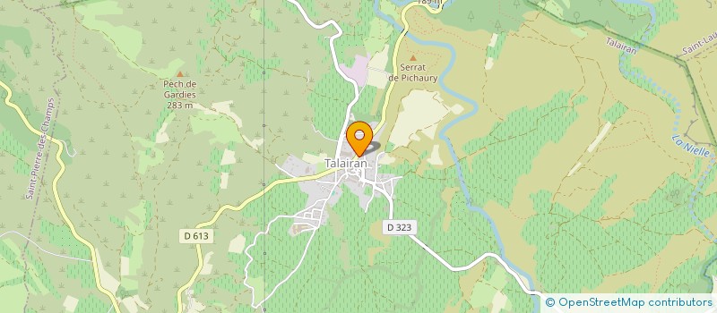 localisation de l'entreprise MADAME ELODIE BATTELIER  TALAIRAN