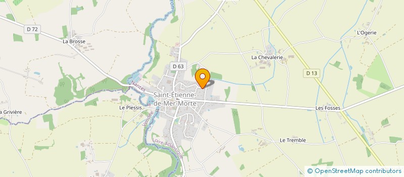 localisation de l'entreprise MADAME ELODIE BAUDELET  SAINT-ETIENNE-DE-MER-MORTE