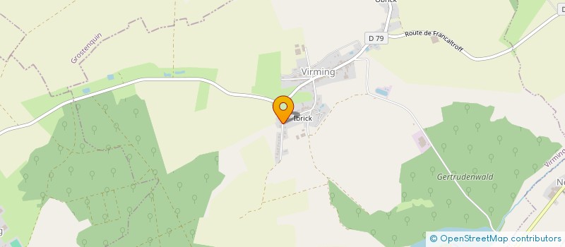 localisation de l'entreprise MADAME ELODIE BAUDEUR  VIRMING