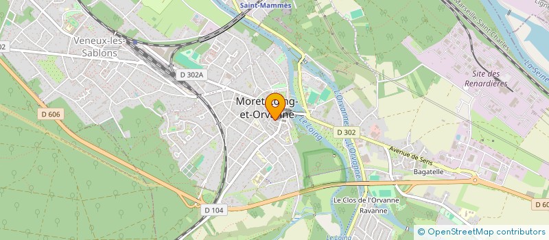 localisation de l'entreprise MADAME ELODIE BAUDON  MORET-LOING-ET-ORVANNE