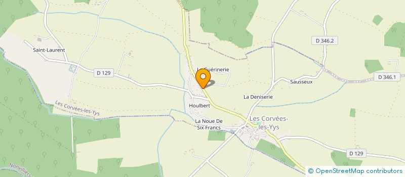 localisation de l'entreprise MADAME ELODIE BAUDRY à LES CORVEES-LES-YYS