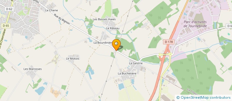 localisation de l'entreprise MADAME ELODIE BAUDRY  LA CHEVROLIERE