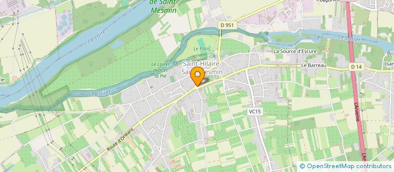 localisation de l'entreprise MADAME ELODIE BAVINI à SAINT-HILAIRE-SAINT-MESMIN