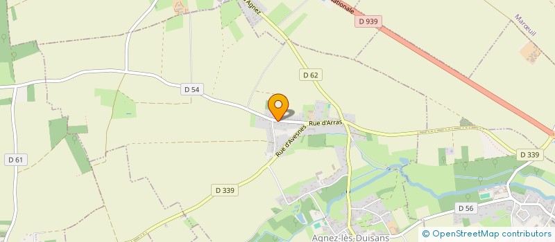 localisation de l'entreprise MADAME ELODIE BAYART à AGNEZ-LES-DUISANS