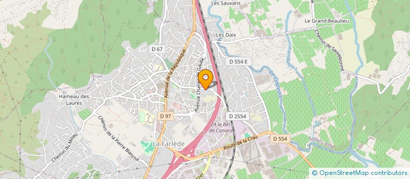 localisation de l'entreprise MADAME ELODIE BAYER  LA FARLEDE