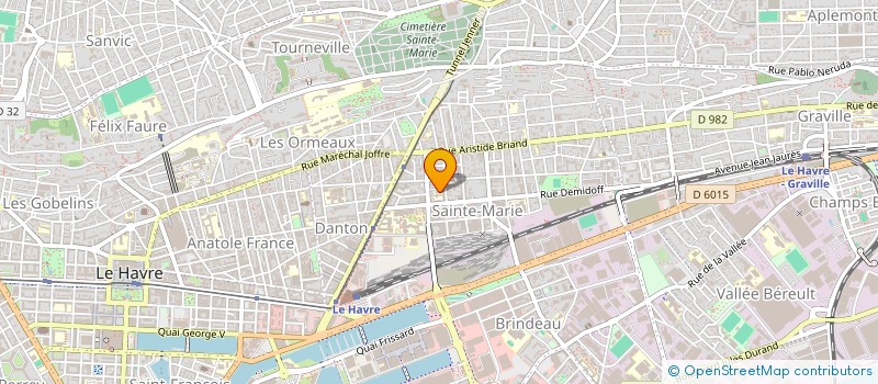 localisation de l'entreprise MADAME ELODIE BAZILLE  LE HAVRE