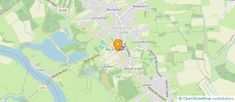 localisation de l'entreprise MADAME ELODIE BEAUBERNARD  OUROUX-SUR-SAONE