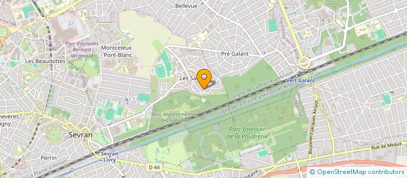 localisation de l'entreprise MADAME ELODIE BEAUGENDRE à SEVRAN