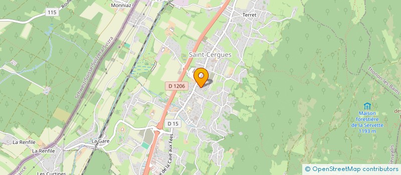 localisation de l'entreprise MADAME ELODIE BEAUGRAND à SAINT-CERGUES
