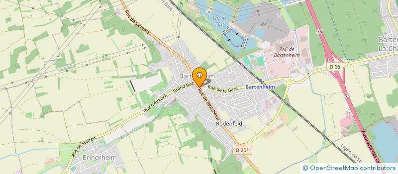 localisation de l'entreprise MADAME ELODIE BEHA  BARTENHEIM