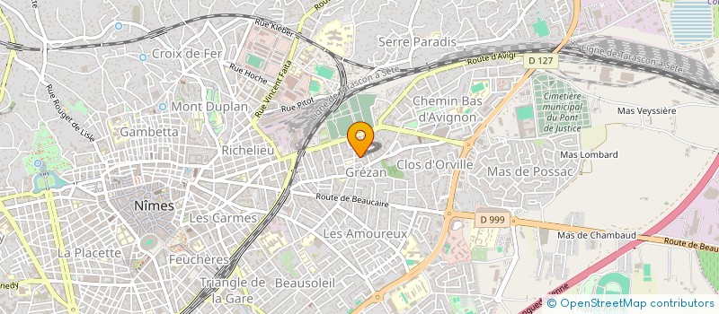 localisation de l'entreprise MADAME ELODIE BELLA MBOUMBA  NIMES