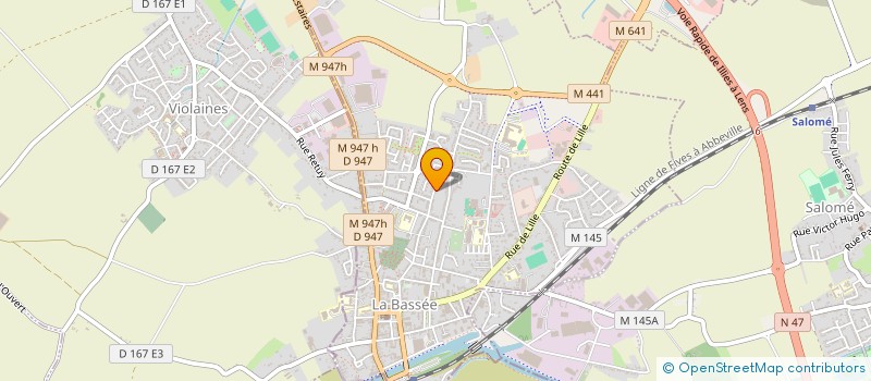 localisation de l'entreprise MADAME ELODIE BELS  LA BASSEE