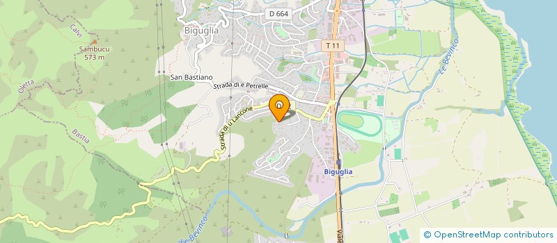 localisation de l'entreprise MADAME ELODIE BENEDITTINI  BIGUGLIA