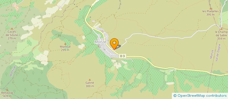 localisation de l'entreprise MADAME ELODIE BENGUIGUI  MONZE