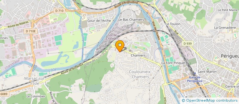 localisation de l'entreprise MADAME ELODIE BENOIT  COULOUNIEIX-CHAMIERS