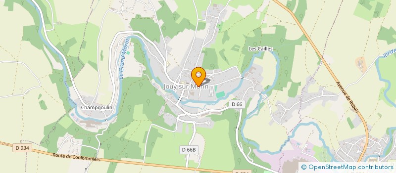 localisation de l'entreprise MADAME ELODIE BERDAT  JOUY-SUR-MORIN