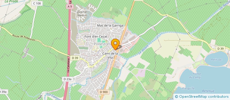 localisation de l'entreprise MADAME ELODIE BERGEAULT  POLLESTRES