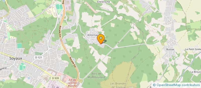 localisation de l'entreprise MADAME ELODIE BERLUREAU à SOYAUX