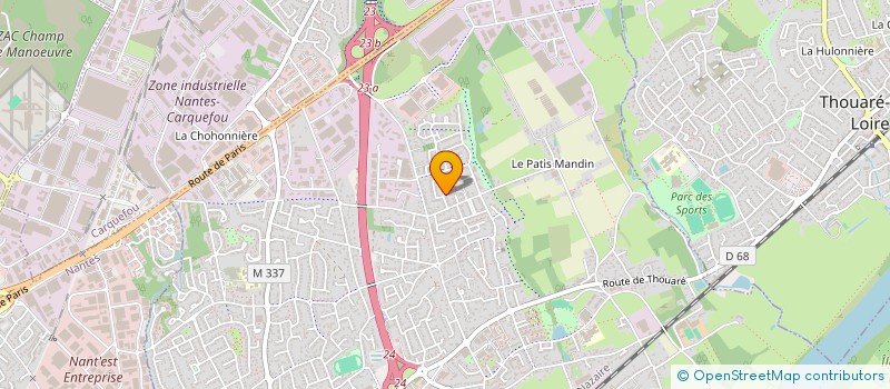 localisation de l'entreprise MADAME ELODIE BERNARD  SAINTE-LUCE-SUR-LOIRE