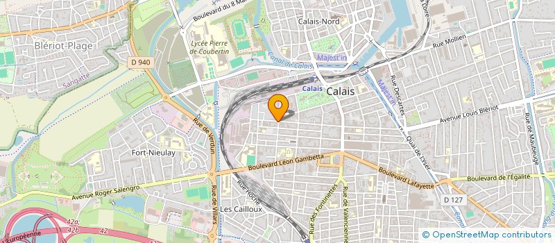 localisation de l'entreprise MADAME ELODIE BERQUEZ  CALAIS