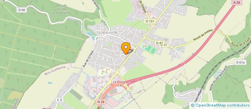 localisation de l'entreprise MADAME ELODIE BERTHE  ISNEAUVILLE