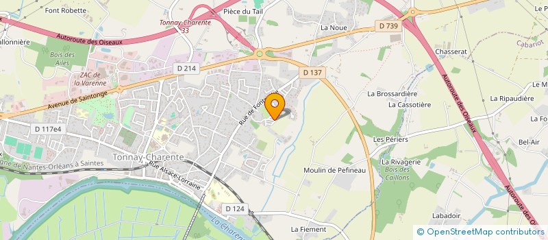 localisation de l'entreprise MADAME ELODIE BERTHOME à TONNAY-CHARENTE