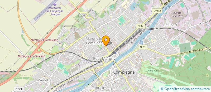 localisation de l'entreprise MADAME ELODIE BESSON  COMPIEGNE