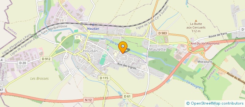 localisation de l'entreprise MADAME ELODIE BESSONNET  HOUDAN