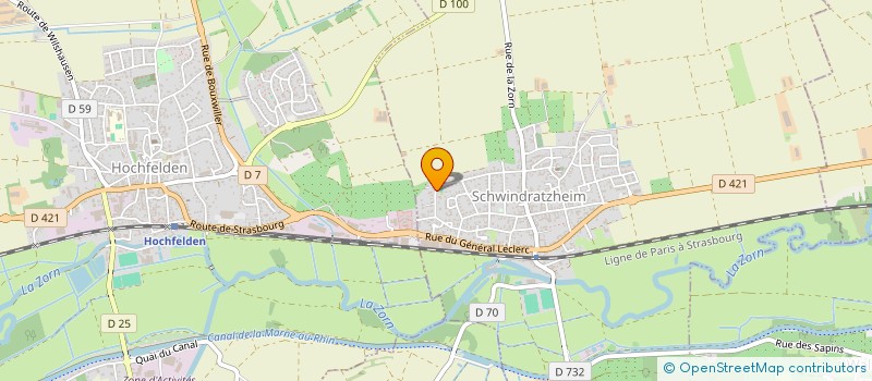 localisation de l'entreprise MADAME ELODIE BEYER  SCHWINDRATZHEIM