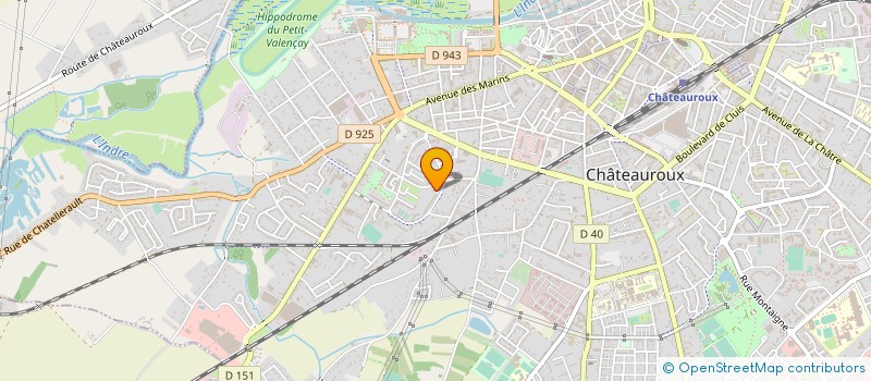 localisation de l'entreprise MADAME ELODIE BEYER à CHATEAUROUX