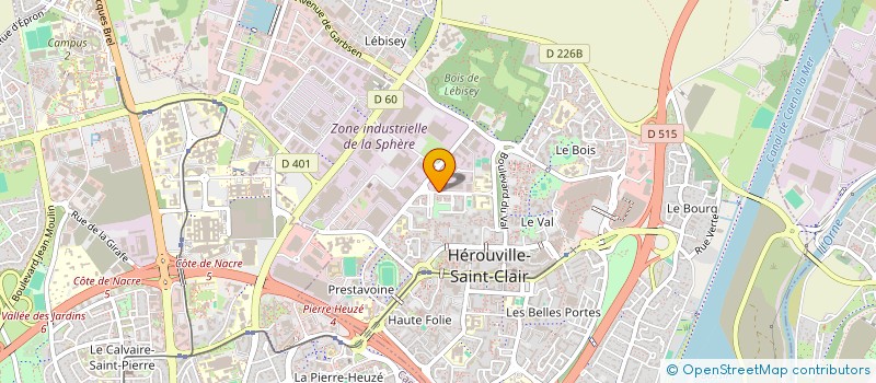 localisation de l'entreprise MADAME ELODIE BIAOU à HEROUVILLE-SAINT-CLAIR